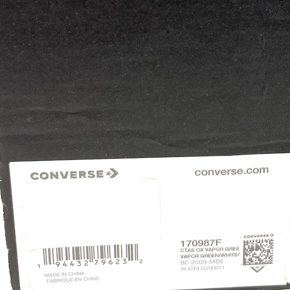 💖MEGA SALE💖Converse Chuck Ctas OX Vapor Green Low Canvas Shoes Men's 170987F - Picture 9 of 10